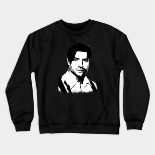 brendan fraser portrait Crewneck Sweatshirt